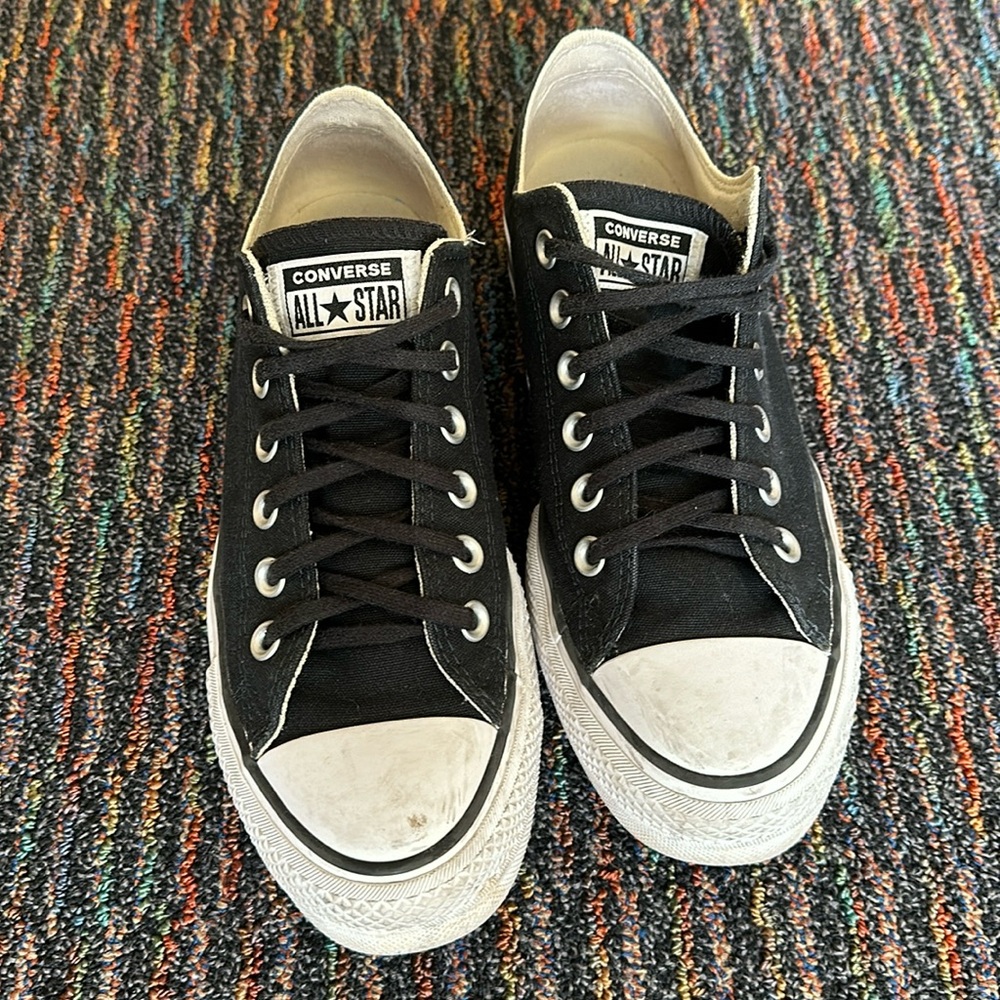 Converse Chuck Taylor All Star Lift Platform Black Low Cut